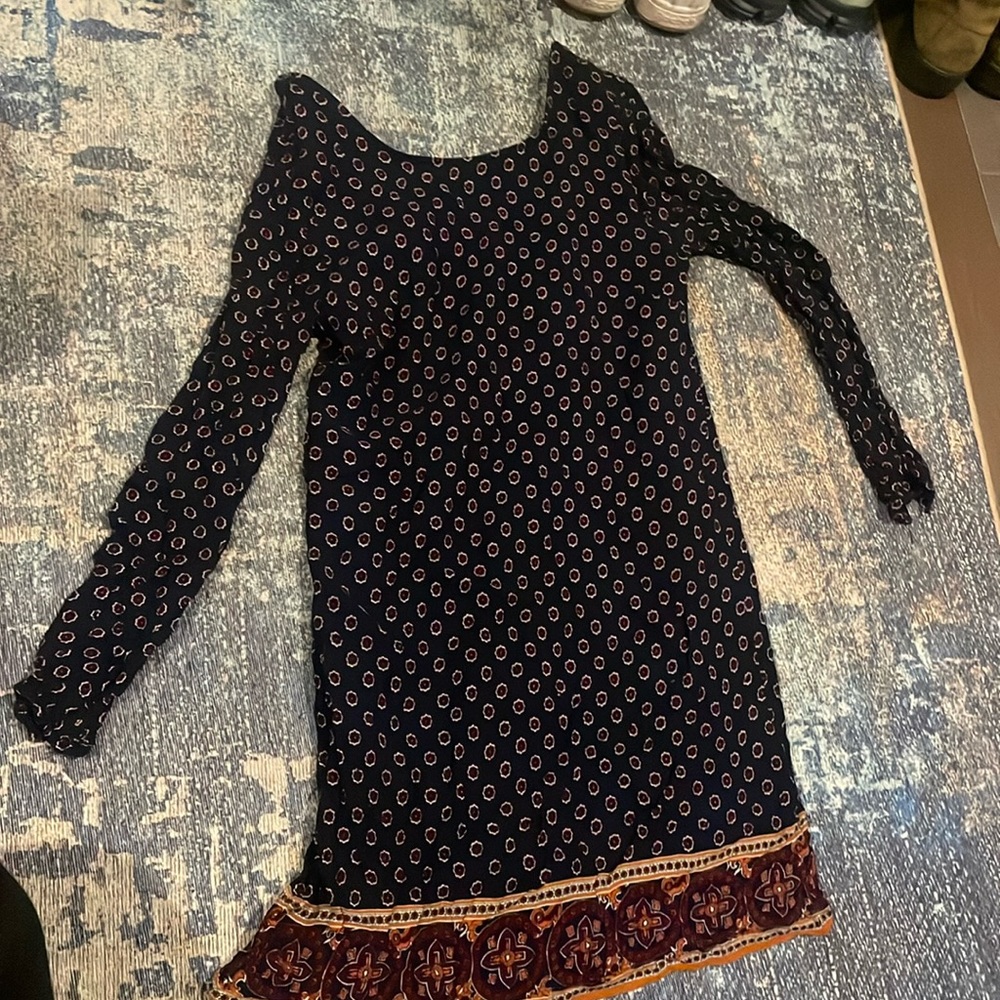 Fall dress. Low back